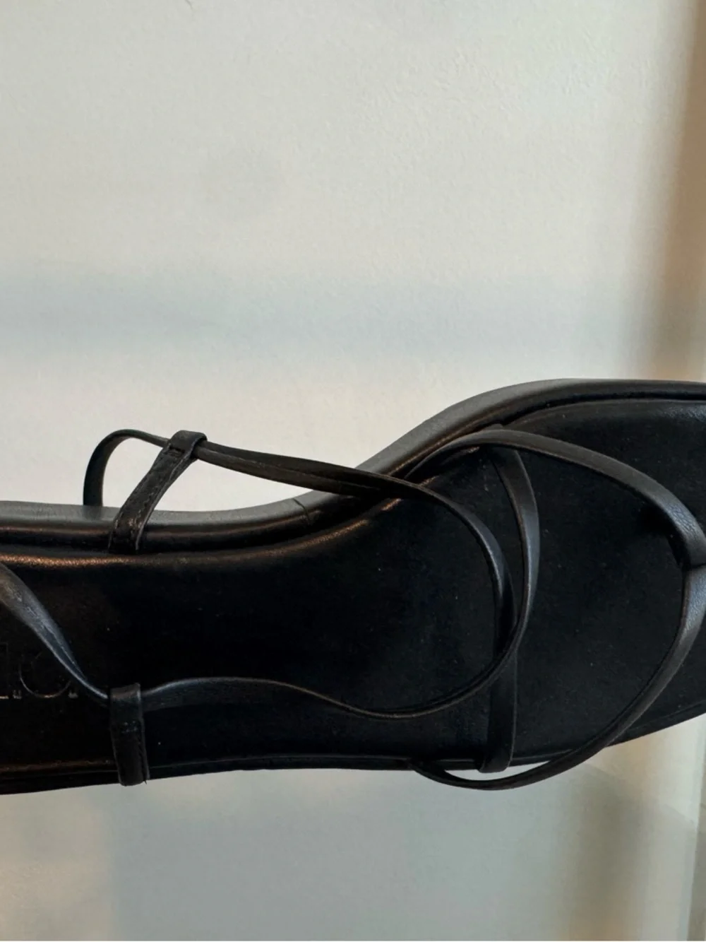 INC International Concepts Black Lace-Up Strappy Platform Sandal